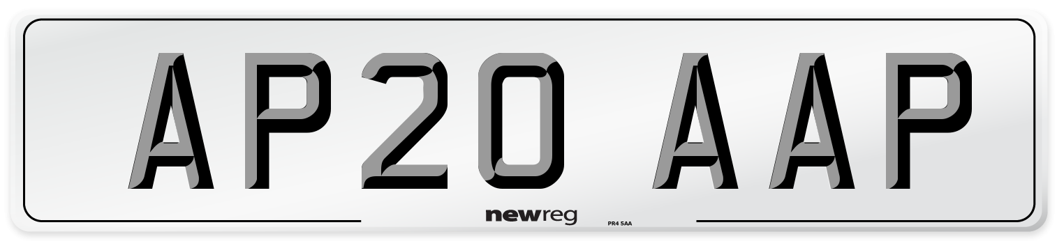AP20 AAP Number Plate from New Reg